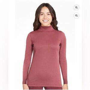 💜Ozark Trail Women's Thick Warmest Thermal Mock Neck “TOP ONLY “Size:Small